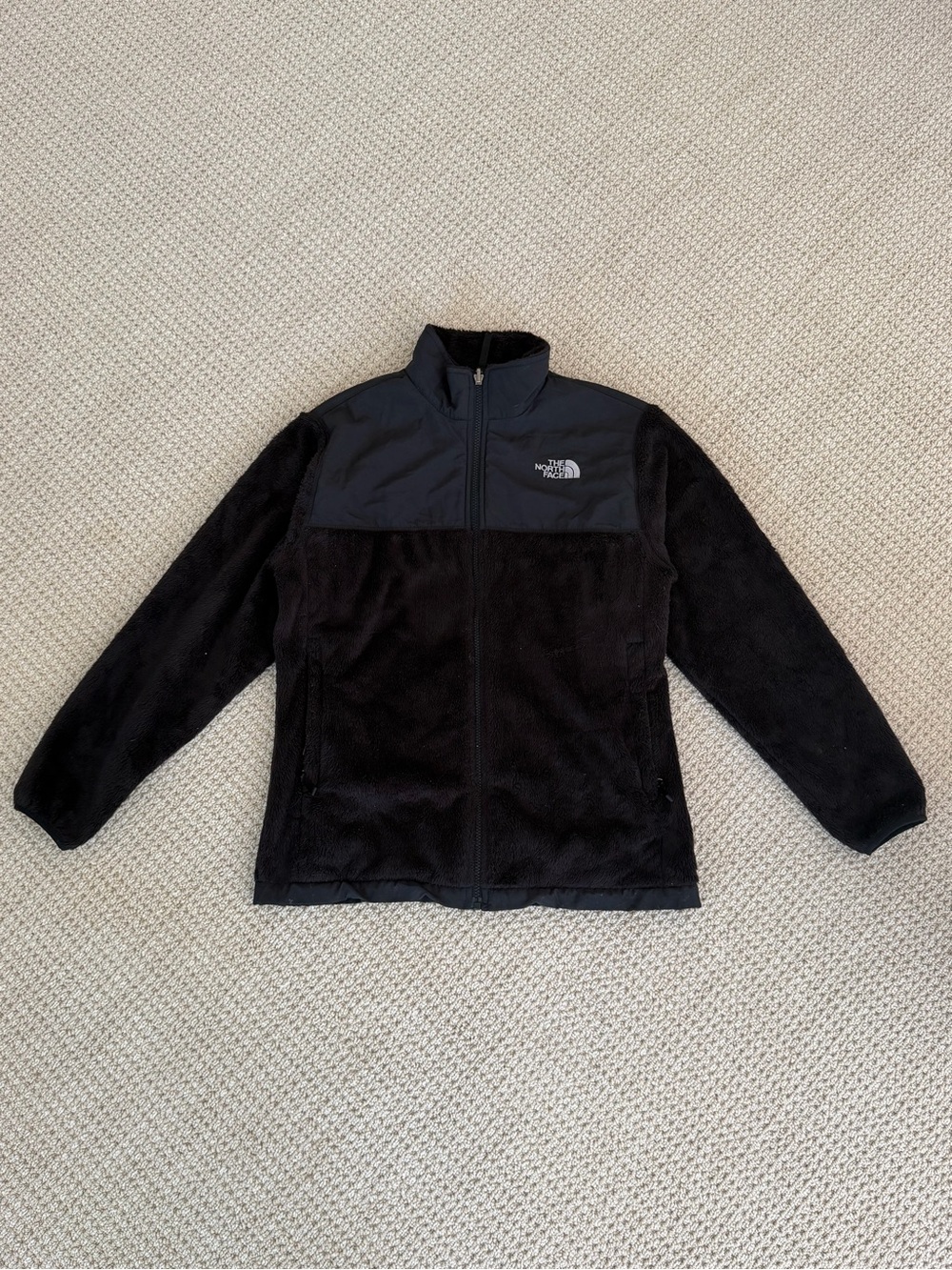 The North Face girls Black Full-Zip Fleece Jacket